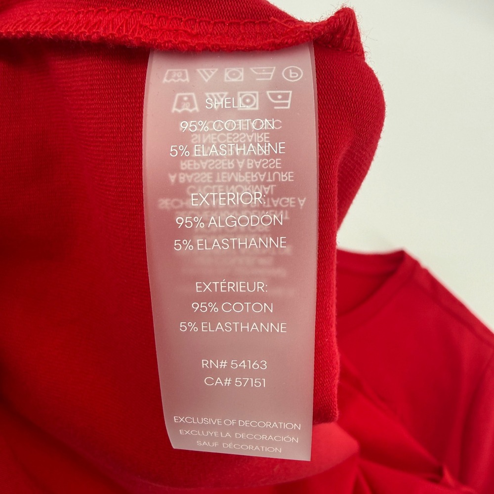 Tommy Hilfiger Womens Red Studded Logo T-Shirt Mini Dress A1GA1KQ7 NWT Small - Picture 5 of 9